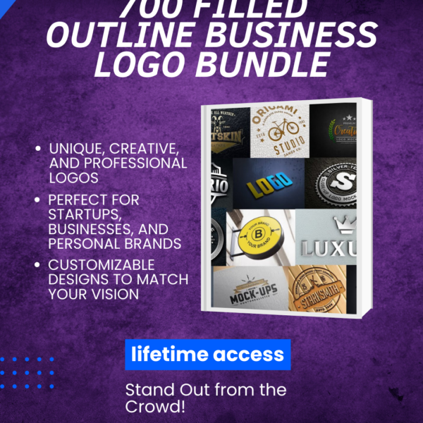700 Filled Outline Business Logo Bundle